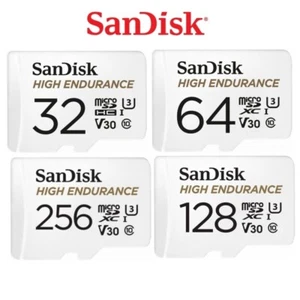 Sandisk 32GB 64GB 128GB 256GB 512GB High Endurance microSD Card Cam Recording 4K - Picture 1 of 25