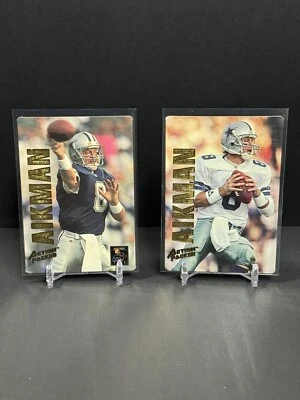 TROY AIKMAN  Lot (2) 1993 Action Packed #11 #QB1 Quarterback Club Dallas Cowboys Foto 1 de 4