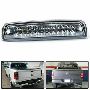Chrome Fit For 09-17 Dodge Ram Dual Rows LED 3rd Tail Brake Light W/Cargo Lamp