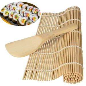 Sushi Maker Kit Rice Roll Mold Kitchen DIY Mould Roller Mat Rice Paddle Set New - Picture 1 of 12