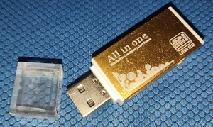 USB Memory Card Reader Adapter All In One for Micro SD MMC SDHC SD - Picture 1 of 3