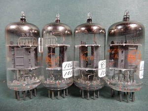 RCA Short Gray Plate 12AX7A Vacuum Tubes (4) Amplitrex Tested Strong 81-125% Gm - Picture 1 of 2