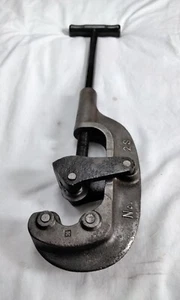 Vintage Nº Cortador de tubería de acero de alta resistencia grande fundido 2 No. 2 Ajustables - Imagen 1 de 5