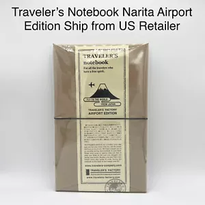 NEW Traveler's Factory Leather Notebook Organizer Planner Narita Airport Edition - Picture 1 of 5