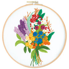 Floral Pattern Embroidery Cross Stitch Kit for Beginners Handmade DIY Material
