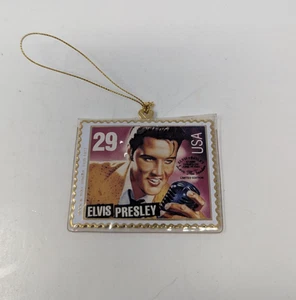 Elvis Presley 29 Cent Stamp 22K Gold Plated Ornament WinCo USPS 1992 - Bild 1 von 4