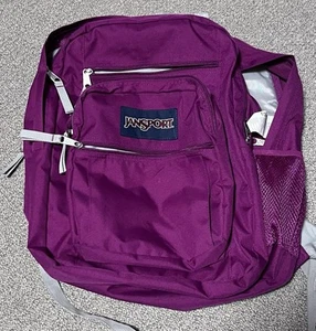 ELECTRIC PURPLE/PLUM Jansport SuperBreak Backpack MINT CONDITION AS PICTURED! - Picture 1 of 7