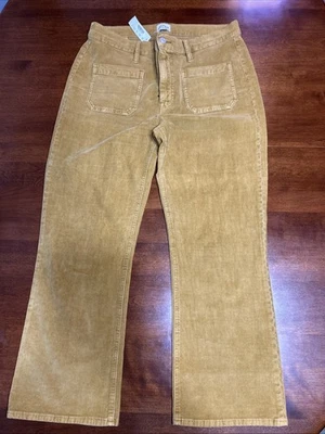 Pantalones cortos de pana de algodón JCrew Billie Demi Boot, camel, talla 31, nuevos con etiquetas Foto 1 de 4