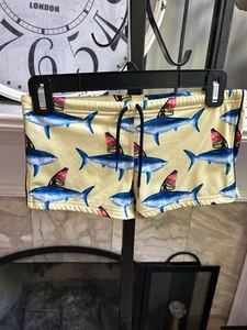 MC2 MC 2 SAINT BARTH boys swimsuit swim suit trunks sharks theme sz 14 - Picture 1 of 6