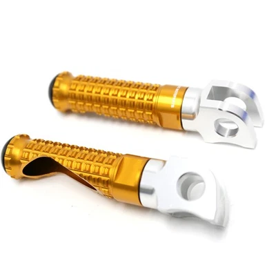 MPRO CNC Rider Front Foot Pegs Gold For Honda CBR1100XX Blackbird 96-07 - Image 1 of 4