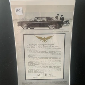 Vintage 1961 Imperial LeBaron Four Door Soouthampton  Ad Advertisement - Picture 1 of 2
