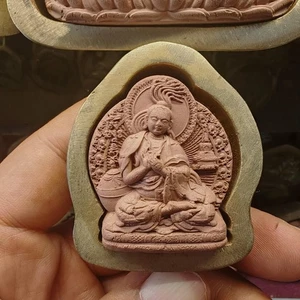 Klu Sgrub - Nagarjuna Tsa Tsa Mold | Old Version Tibetan Statue Mould | 4.5cm - Picture 1 of 6
