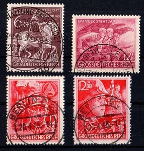 D. Reich, año 1945 sellado. Sello de favor Michel Nº 909+910. - Imagen 1 de 1