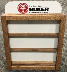 BOKER SOLIGEN TREEBRAND BAUMWERK ARBOLITO KNIFE WOODEN DISPLAY CASE - SHIPS FREE - Picture 1 of 6