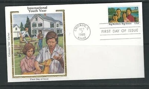 US SC # 2162 Big Brothers/ Big Sisters FDC. Colorano Silk Cachet - Picture 1 of 1