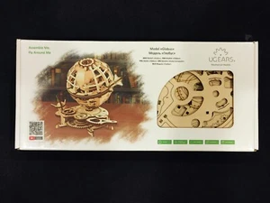 Ugears Globus Wooden Mechanical 3D Model New - Picture 1 of 5