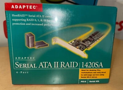 Adaptec Serial ATA II RAID 1420SA 4-Port PCI-X Card - Image 1 of 4