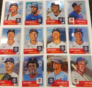 2022 Topps Chrome Platinum Anniversary Minnesota Twins 23 Card Team Set - Picture 1 of 2