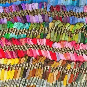 100 Skeins Lot DMC Floss Embroidery Thread Made in France 100% Cotton - Picture 1 of 6