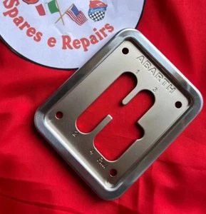 Classic Fiat 500 Abarth 4 Speed Gear Lever Selector Metal Plate New - Picture 1 of 1