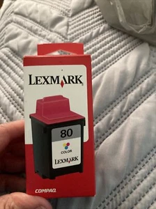 Genuine Lexmark 80 Tri-Color Ink Cartridge 12A1980 New Sealed - Picture 1 of 6