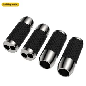 4 Carbon Fiber Pants Boot Y Splitter Speaker Audio Cable Wire pant 11mm to 7mm*2 - Picture 1 of 11