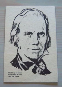 Sc. 1846 - Henry Clay - First Day Issue - Ceremony Program 1983 - Picture 1 of 2