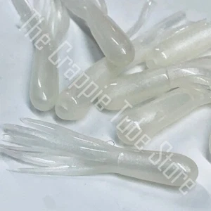 1.5" NightGlo™ Crappie Tube 50 Pack Pearl Glow - Picture 1 of 1