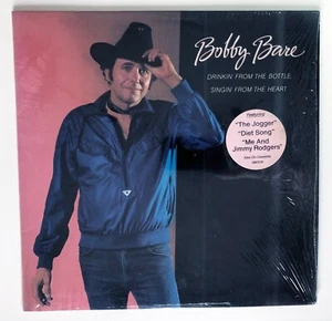 Bobby Bare LP Record, Drinkin’ From the Bottle..., NM/NM, 1983 1st Ed., Shrink - Picture 1 of 4