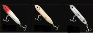 Top Water Fishing Lures (3 Pack) Spook, Pencil Bait - Picture 1 of 4