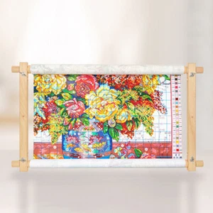 Useful Cross Stitch Needlepoint Scroll Frame Quilting Hoop Stand Stitching Frame - Picture 1 of 11