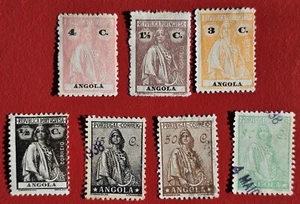PORTUGAL OVERPRINT ANGOLA 1914 - 1924 MH LOT OF CERES C64 - Bild 1 von 2