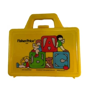 Lonchera Fisher Price Play 1979 vintage ABC #638 con termo juguete para niños - Imagen 1 de 8