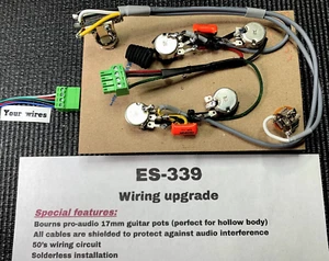 ES339 Solderless wiring upgrade/Bourns Pro-audio pots-High quality/Small package - Picture 1 of 5