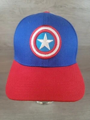 Marvel Avengers Captain America Shield Logo Youth Hat Cap  Snap Back New - Image 1 of 4
