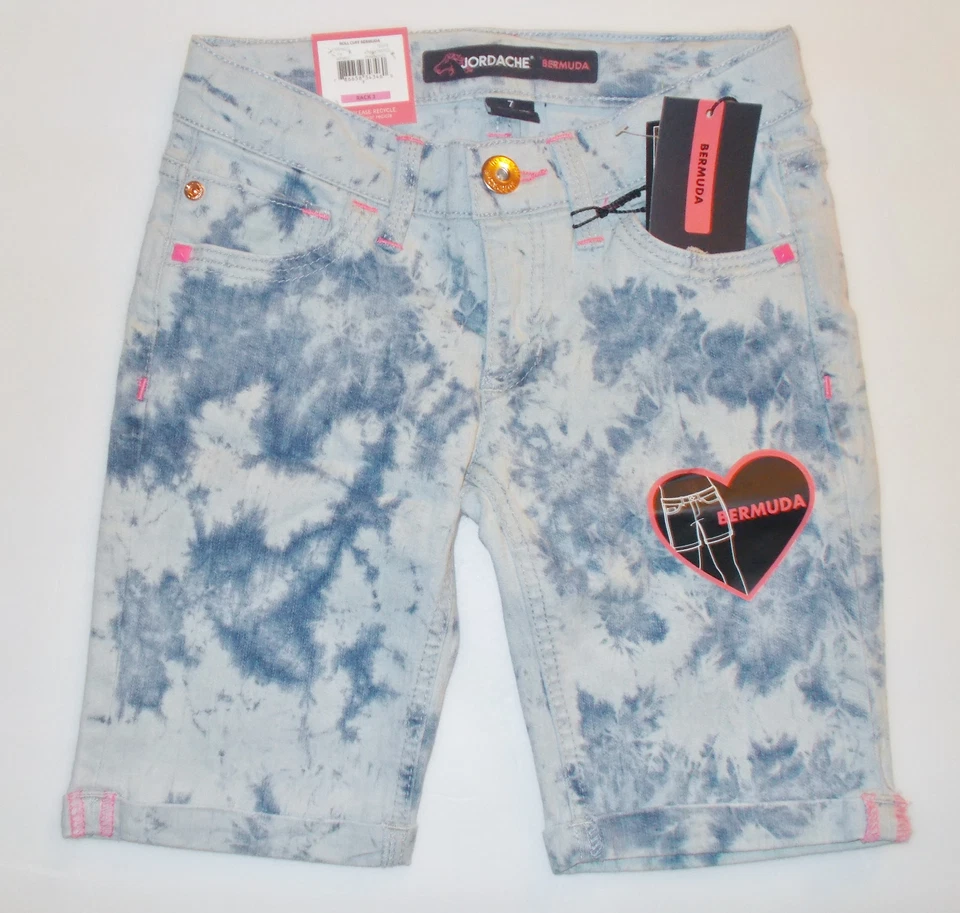 Pantalones Cortos de Jean Burmuda Jordache Niñas Varios Patrones y Tallas a Elegir Nuevos con Etiquetas Foto 1 de 1