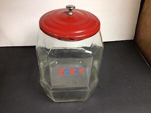 Vintage Lance Counter Display Jar See Photos Of Lid