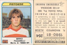  PANINI 1980/81 STICKER FIGURE*PISTOIESE-PAGANELLI-N.264
