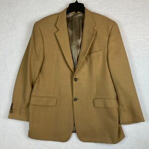 Ralph Lauren Blazer Mens 44R Tan Wool Cashmere Blend Single-Breast Sport Coat