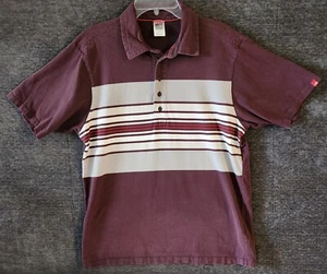 The North Face Polo Mens L Burgundy Short Sleeve Cotton - Picture 1 of 8