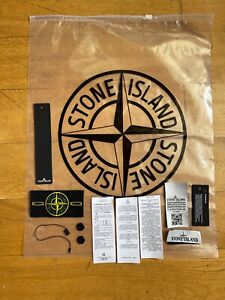 Patch d'insigne Stone Island logo classique + boutons