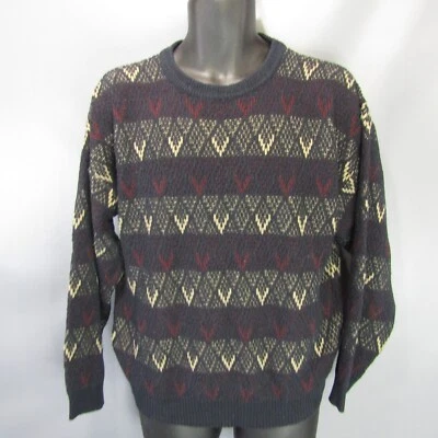 Vintage Jantzen Open Knit Sweater Men's Size L Pullover Acrylic Large 1990's era - Image 1 of 4