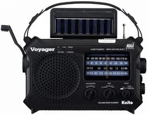 Voyager Solar/Dynamo AM/FM/SW NOAA Weather Radio with Alert and Cell Phone Ch... - Picture 1 of 4