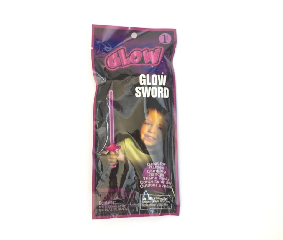Purple Glow Sword- Glow in the Dark Magic Wand Light Stick Halloween 8 Inches - Image 1 of 1