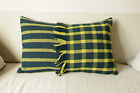 Alice Check rectangular cushion by weaver Hollie Ward, 100% Shetland Wool