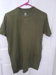 Camiseta para hombre Soffee Army verde talla mediana algodón y poliéster buen estado - Imagen 1 de 5