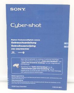 Sony Cyber Shot Manual DSC-W80 DSC-W85 DSC-W90