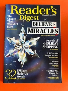 BELIEVE IN MIRACLES STORIES December 2018 January 2019 READER'S DIGEST MAGAZINE - Imagen 1 de 3