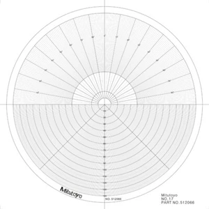 Optical Comparator Chart for Profile Projector Overlay Chart for 512066 - Picture 1 of 3