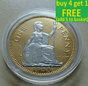 Elizabeth II Threepence, Farthing ... or Crown Choose Plated or Enamelled Gilt - Picture 1 of 96